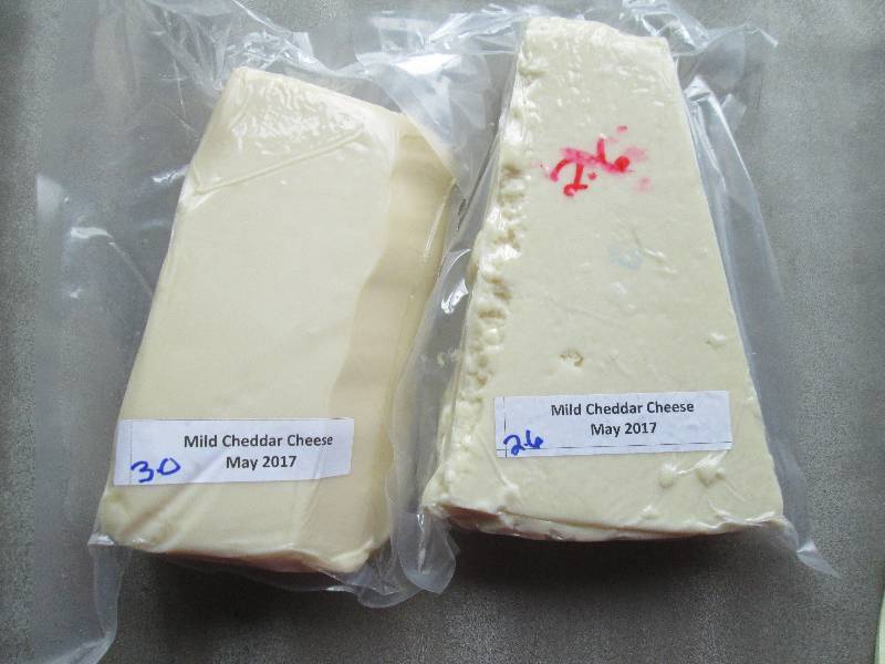 lot 34 image: 5.6 lb.Chunk Mild Cheddar Cheese Pr...