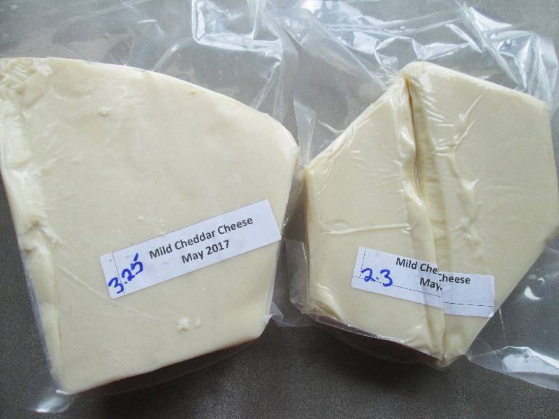 lot 35 image: 5.55 lb.Chunk Mild Cheddar Cheese P...