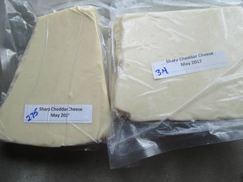 lot 37 image: 6.15 lb.Chunk Sharp Cheddar Cheese ...