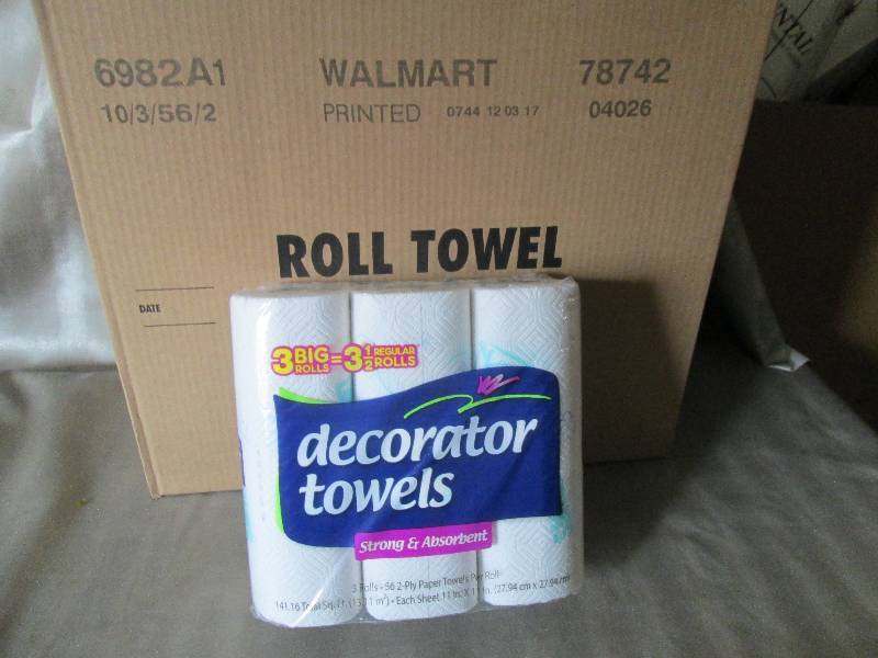 lot 117 image: 1 Case of Decorator Paper Towels 10...