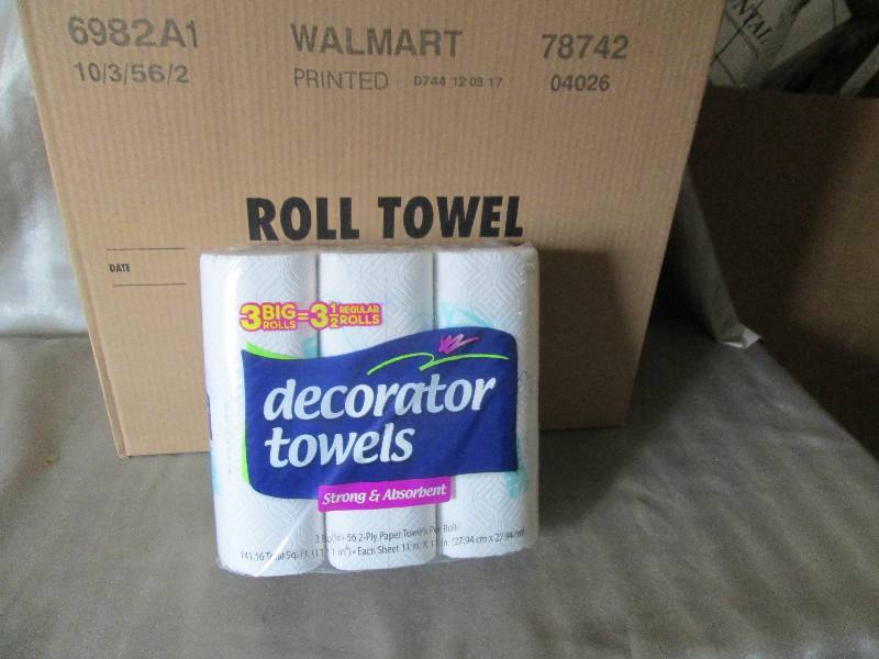 lot 121 image: 1 Case of Decorator Paper Towels 10...