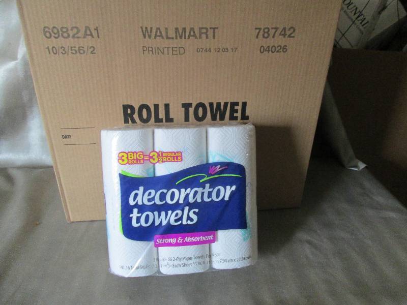 lot 122 image: 1 Case of Decorator Paper Towels 10...