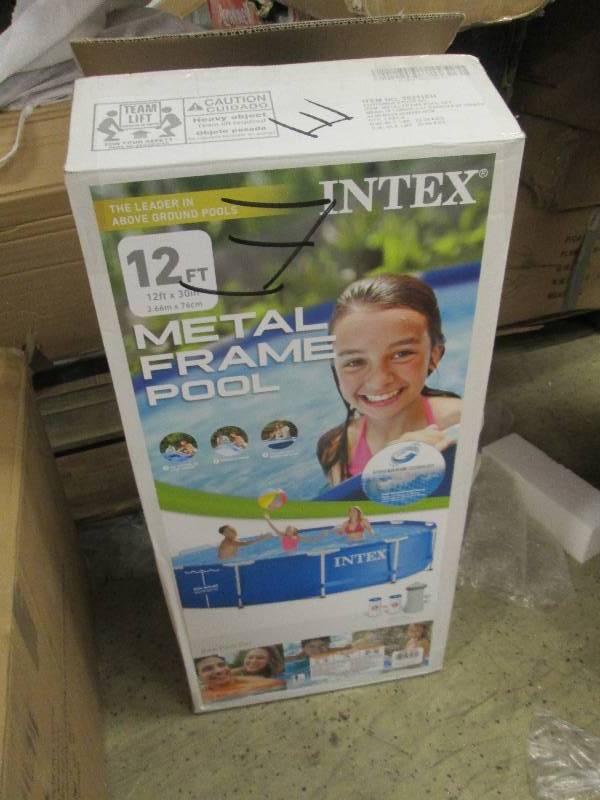Metal-Frame Pool by Intex open  box...