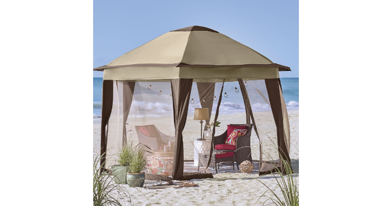 Folding Gazebo with Steel Frame ope...