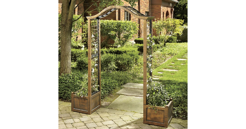Garden Arch with Planters open box ...