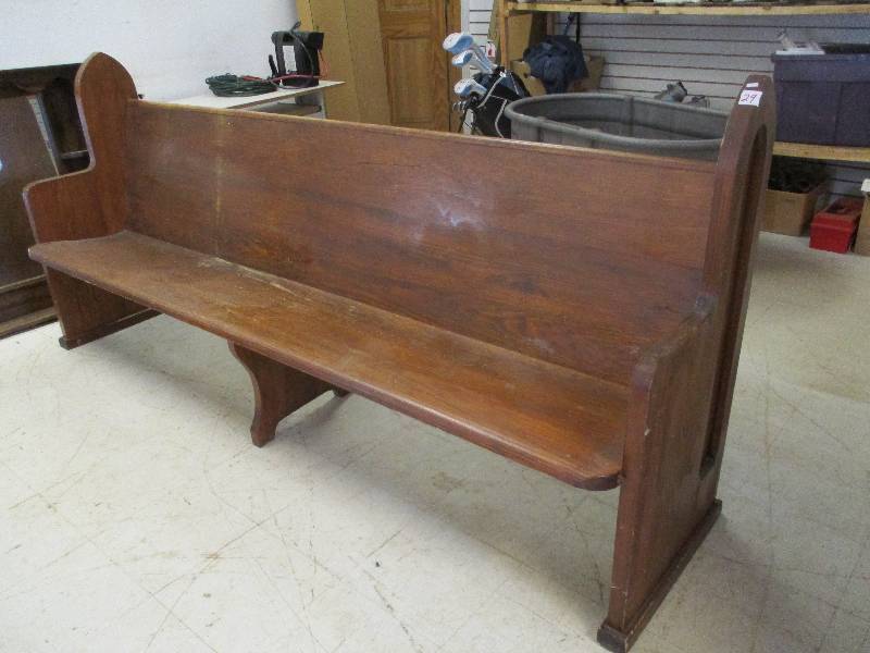 Oak Church Pew