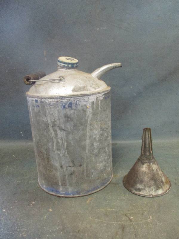 Antique Can with Spout and Funnel