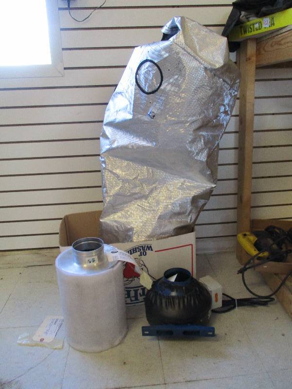 Grow Tent, Filter and Fan