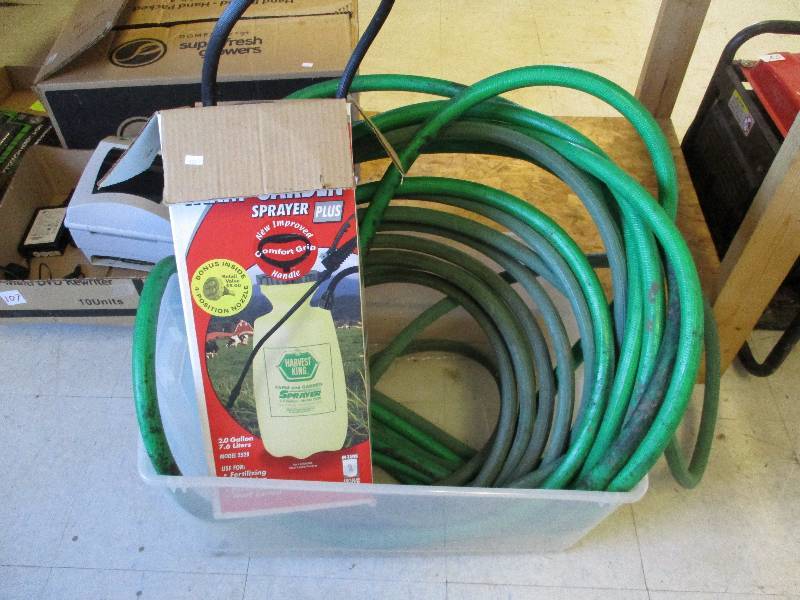 Garden Hoses and Sprayer
