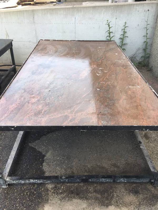 Granite Countertop Table - HEAVY DUTY approximately 5 x 10 1500lbs