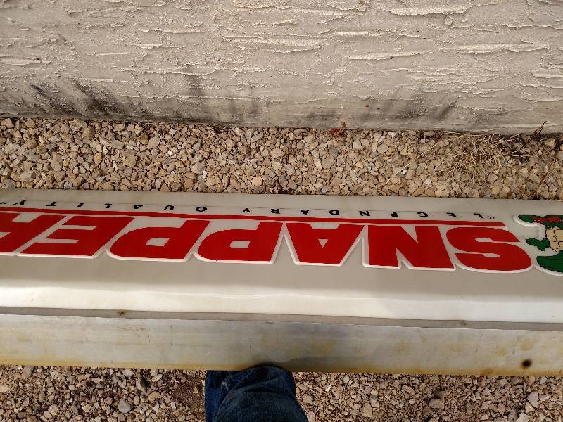 lot 33 image: Snapper 2-Sided Backlit Sign, 6 x ...