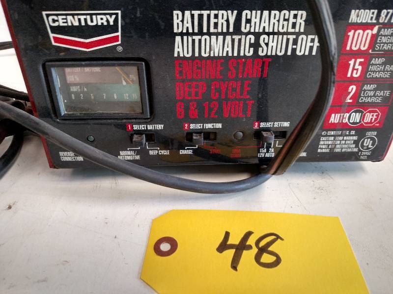 lot 48 image: Century 612 Volt Battery Charger...