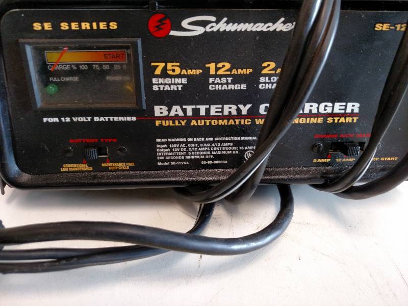 lot 49 image: Schumacher 12 Volt Battery Charger...