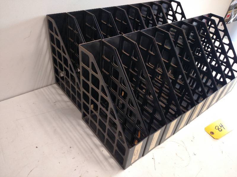 lot 84 image: (18) Poly Literature Racks...