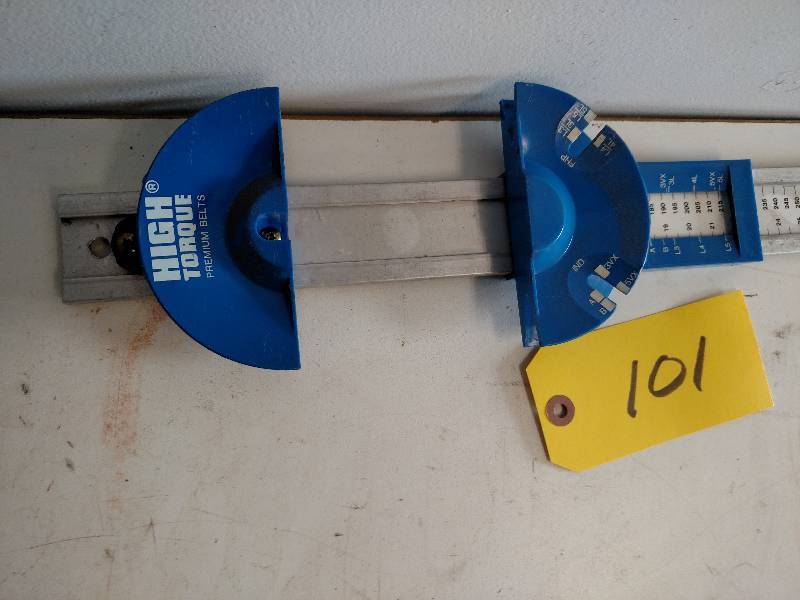 lot 101 image: Belt Measuring Tool...