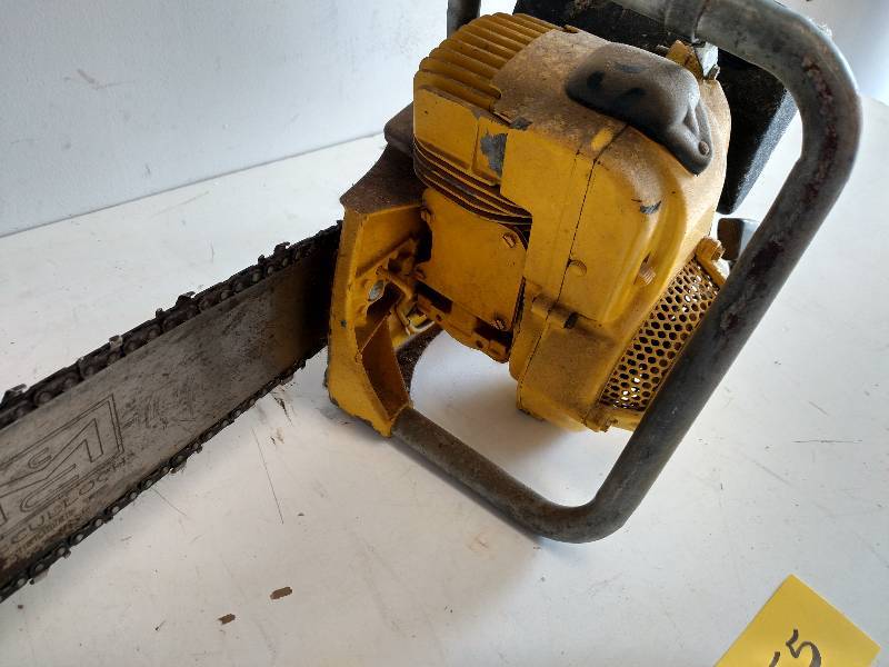 lot 155 image: Vintage McCulloch Chain Saw, Has Co...