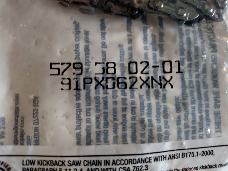 lot 199 image: (2) Oregon Chainsaw Chain...