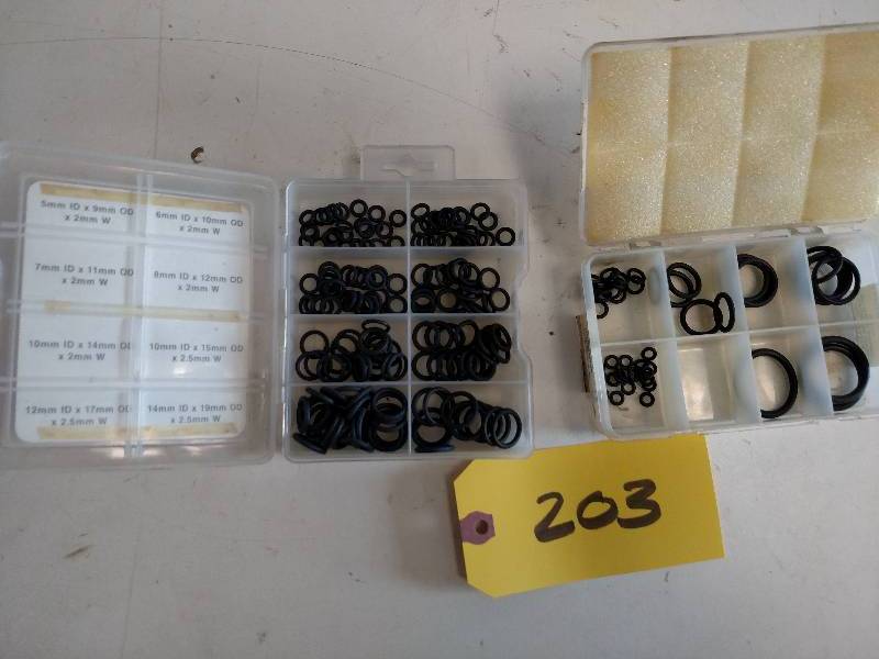 lot 203 image: O-Rings...