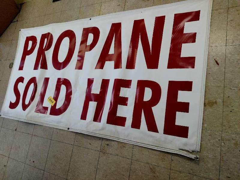 lot 263 image: Propane Banner, 8x4...