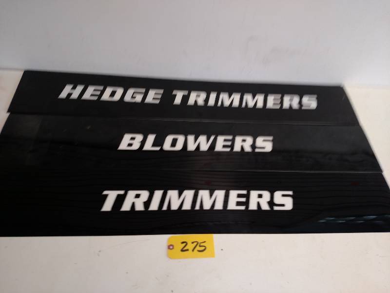 lot 275 image: (7) Poly Signs, 48x8...
