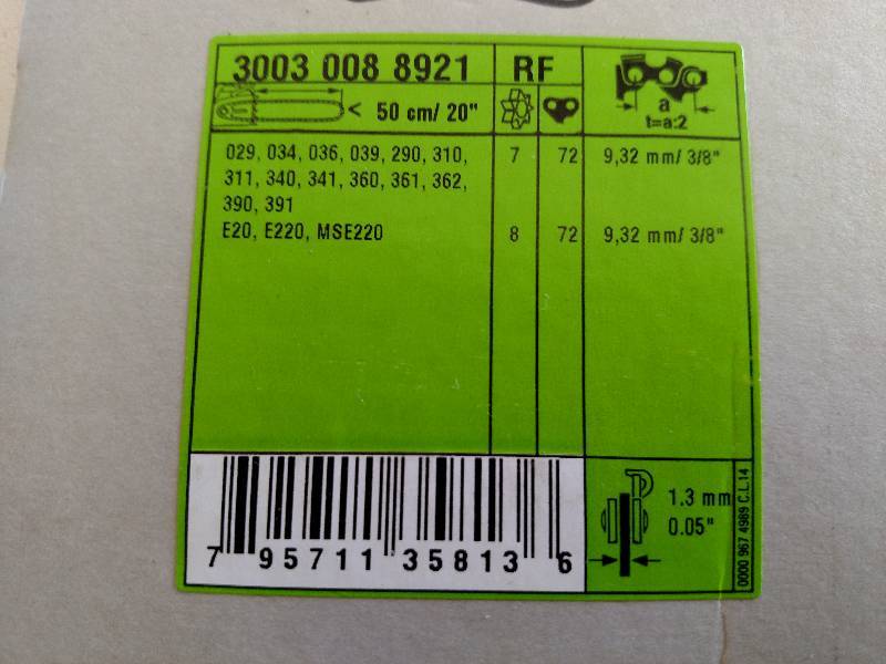 lot 302 image: Stihl 20 Chainsaw Bar, New...