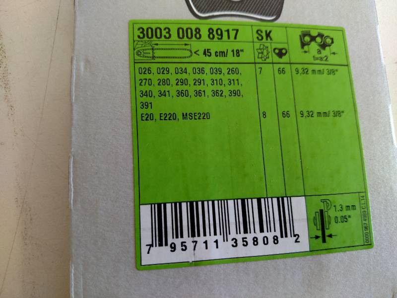 lot 303 image: Stihl 18 Chainsaw Bar, New...