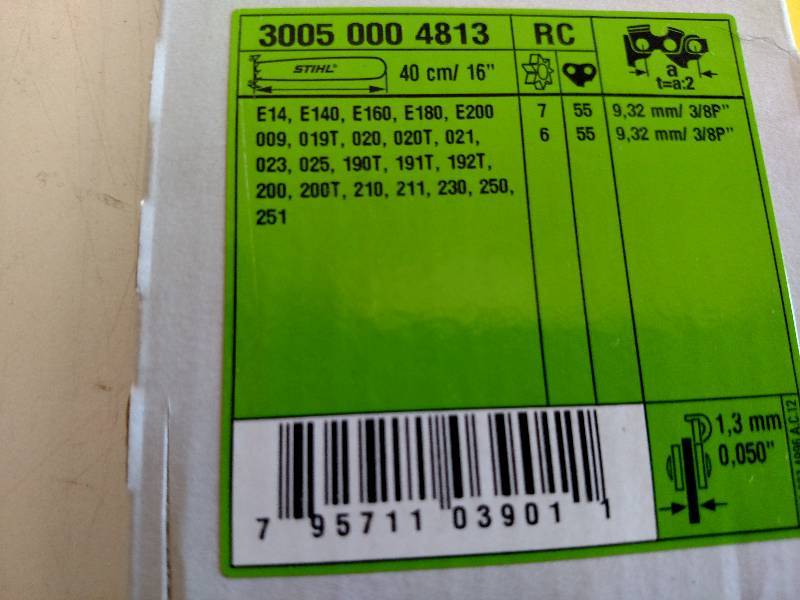 lot 305 image: Stihl 16 Chainsaw Bar, New...