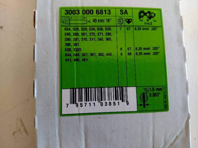 lot 310 image: Stihl 16 Chainsaw Bar, New...