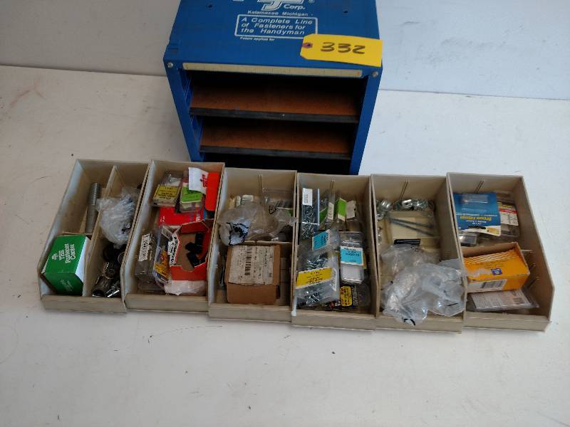 lot 332 image: Parts Cabinet with Hardware...