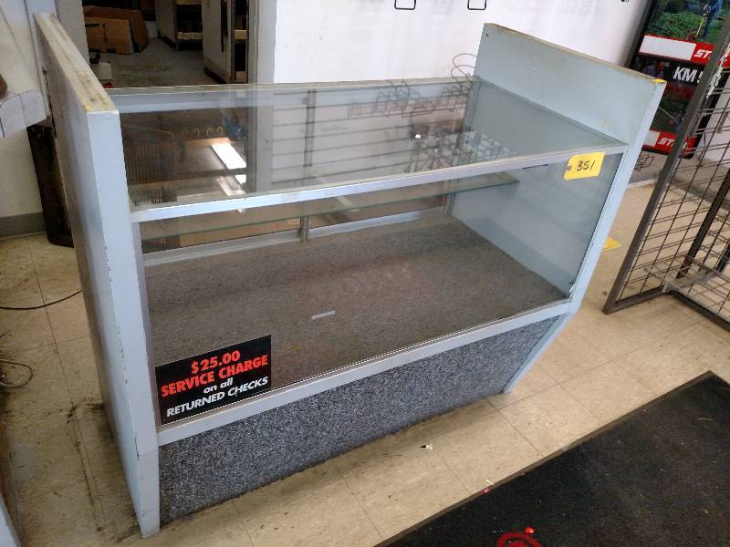 lot 351 image: Display Cabinet 50x25x45...