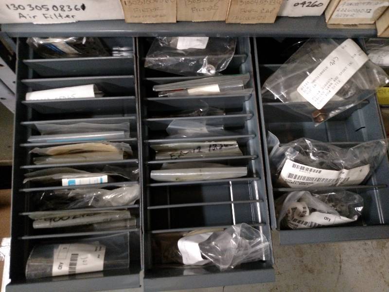 lot 402 image: Echo Parts on (3) Shelves ...