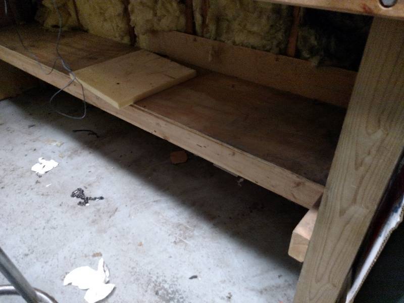 lot 419 image: Wood Work Bench, 8x2, No Contents...