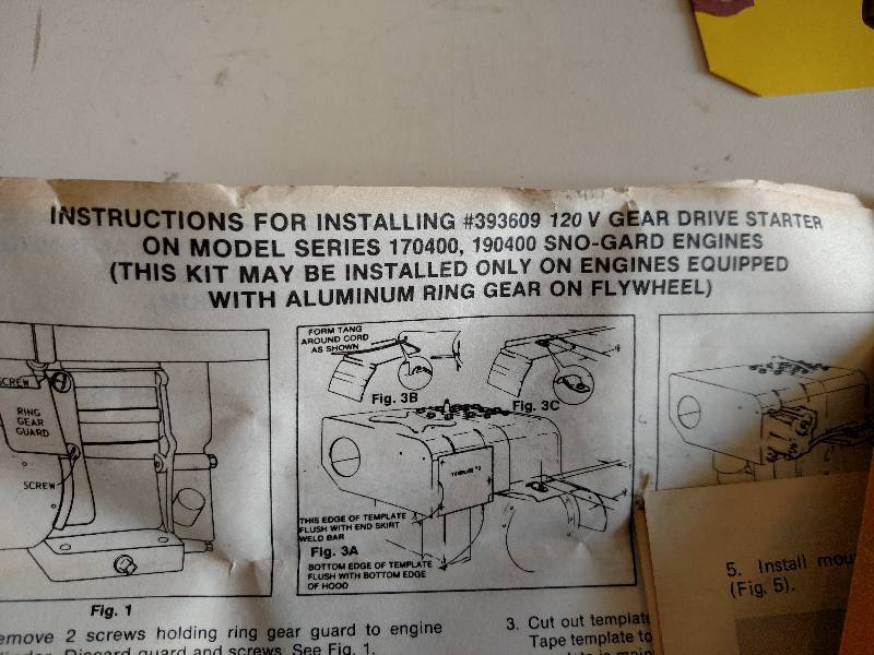 lot 425 image: Briggs & Stratton Starter Kit, 120v...