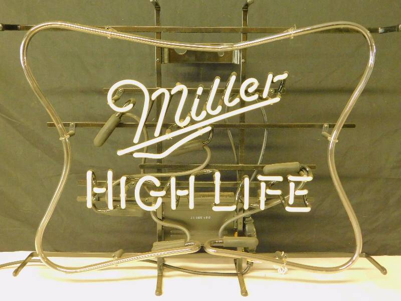 lot 1 image: Miller High Life Neon Sign