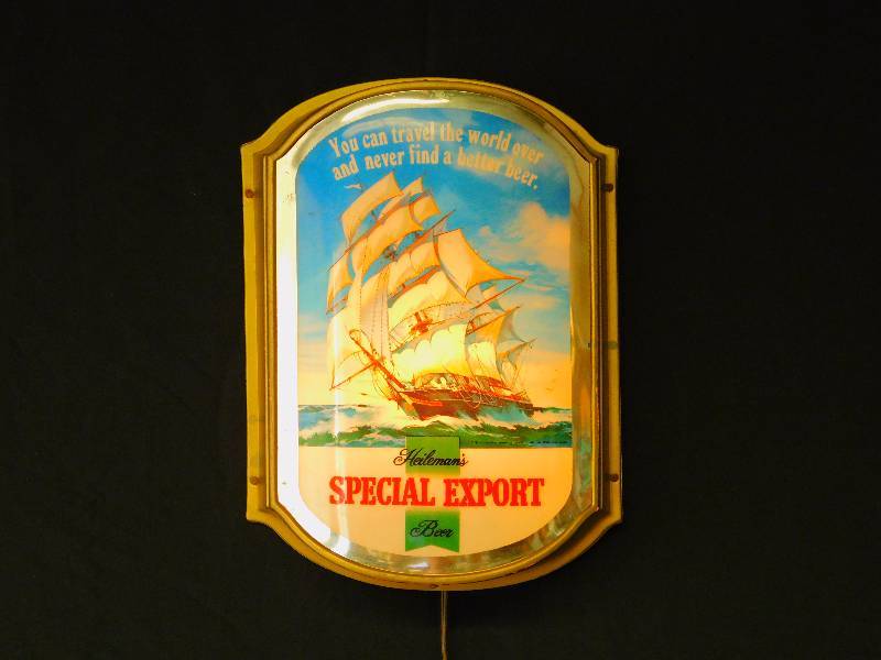 lot 3 image: Heilemans Special Export Beer Sign