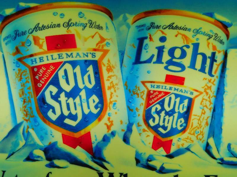 Heileman Old Style beer lighted sign, excellent condition, GET YOUR BEER  HERE!! BEER COLLECTIBLES / COLLECTION - SEPTEMBER - BEER - AUCTION!