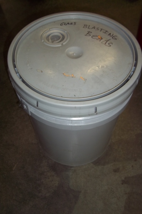 lot 34 image: 5 Gallons Glass Blasting Beads