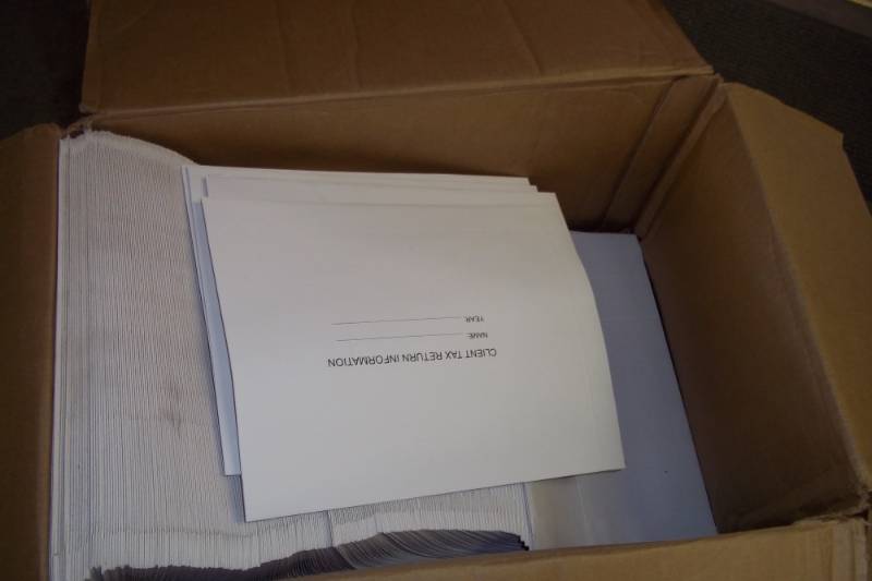 lot 44 image: Box of Tax Envelopes
