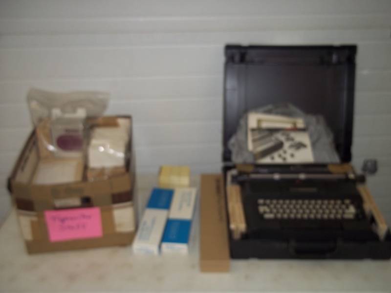 lot 77 image: Vintage Typewriter, Typewriter Supplies