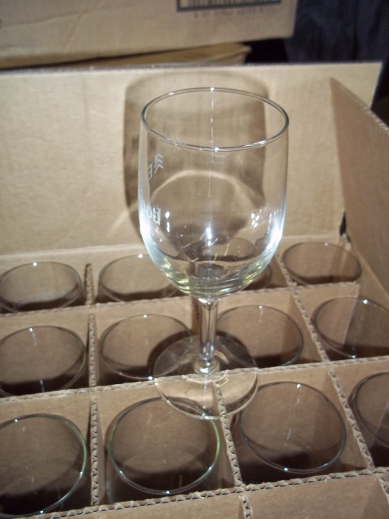 lot 83 image: 23 Wine Glasses Marked Edward