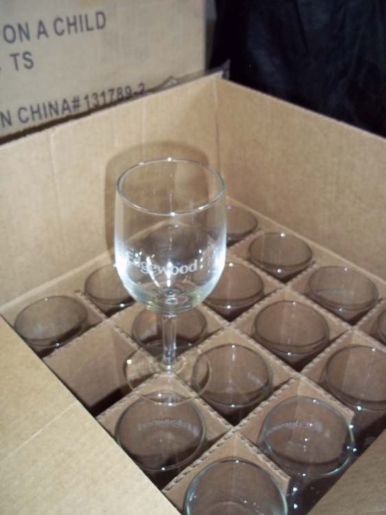 lot 84 image: 24 Wine Glasses Marked Edward