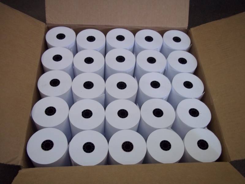 lot 85 image: Case of 50 Rolls of Adding Machine Paper