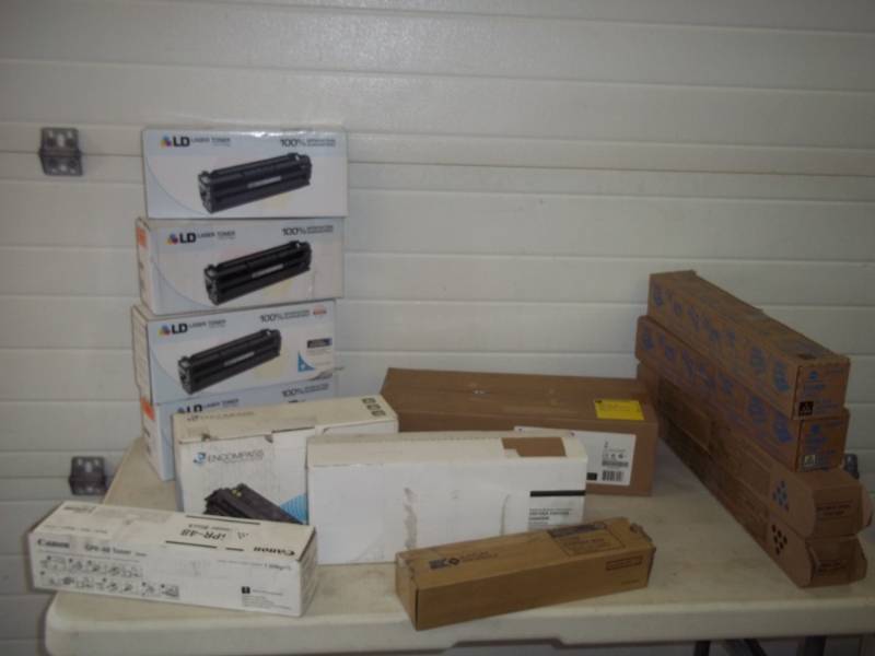 lot 100 image: Large Lot of 13 Packages of Toner, Laser Toner