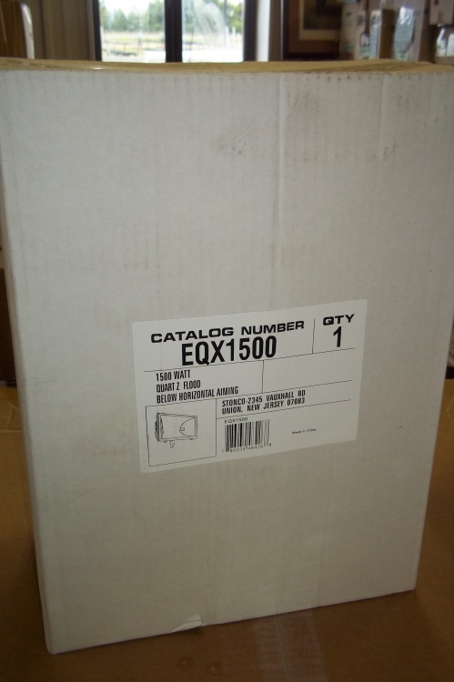 lot 129 image: 1500 Watt Quart-Z Flood Below Horizontal Aiming #EQX1500