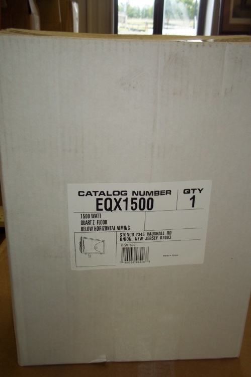 lot 131 image: 1500 Watt Quart-Z Flood Below Horizontal Aiming #EQX1500