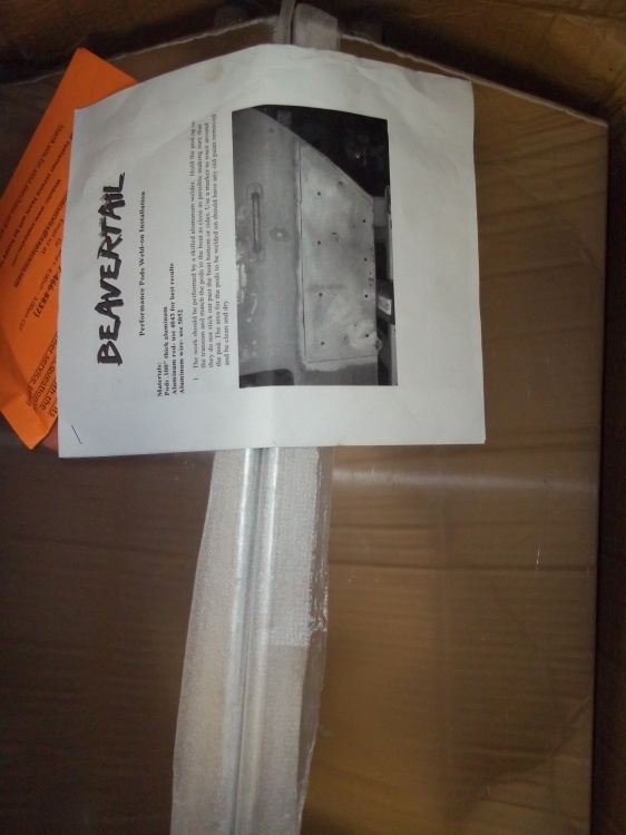 lot 163 image: Beavertail Weld On Performance Pods for Boat