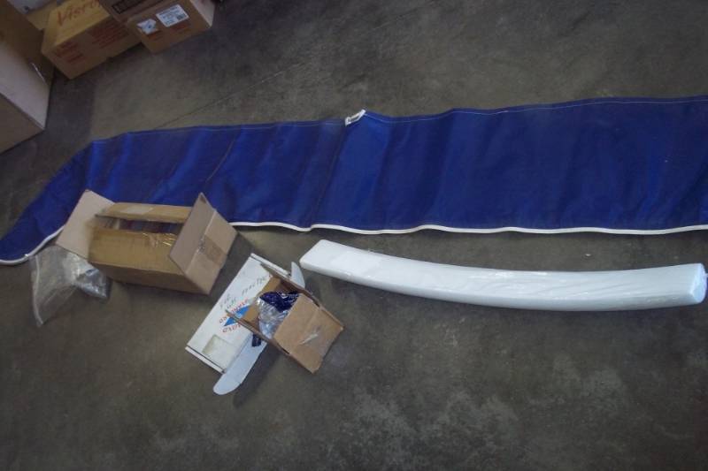 lot 182 image: Plumbing Parts, Tarp, Foam, Fireplace Falling Stars