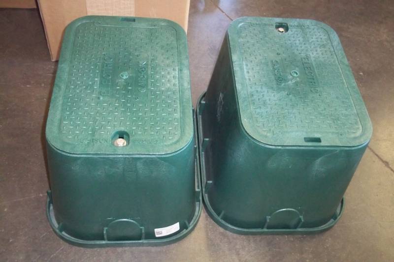 lot 184 image: 2 Buried Electrical Boxes 16 x 12 x 13