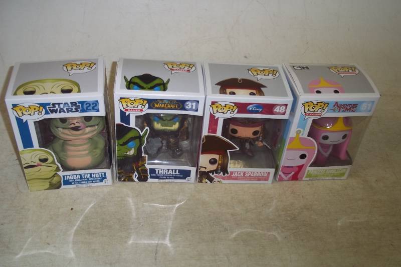 lot 194 image: 4 Assorted POP Movie Character Vinyl Figure Toys