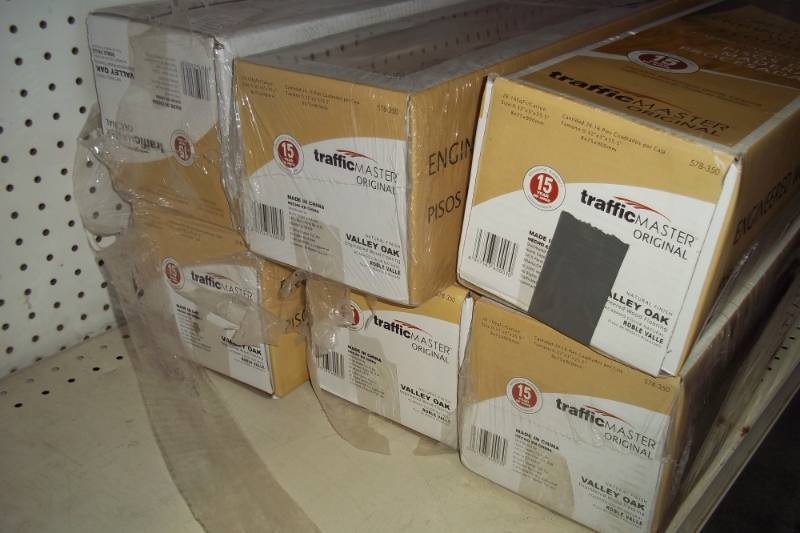 lot 197 image: Traffic Master Valley Oak Boxes of Wood Flooring 26 Square Feet Per Box, 5 Full Boxes 1 Partial